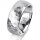 Ring Platin 950 8.0 mm diamantmatt