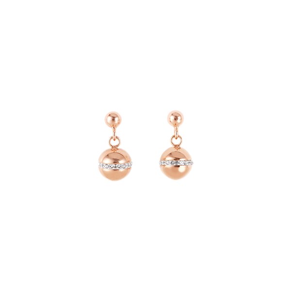 Coeur de Lion Ohrschmuck Twisted Pearls ros&eacute;