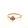 Ring 18 Karat Rotgold Brillant 0,08ct Saphir 0,15ct