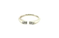 Ring 14 Karat Weissgold Brillant 0,062ct