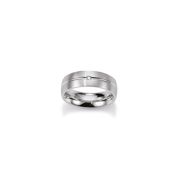 Ring 925 Silber rhodiniert Brillant 0,02ct