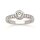 Ring 925 Silber rhodiniert weisse Zirkonia