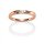 Ring 925 Silber rot vergoldet Zirkonia