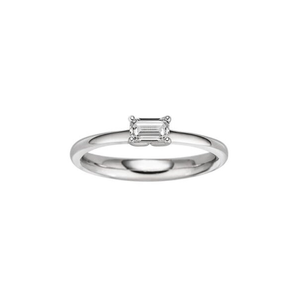 Ring 925 Silber rhodiniert Zirkonia