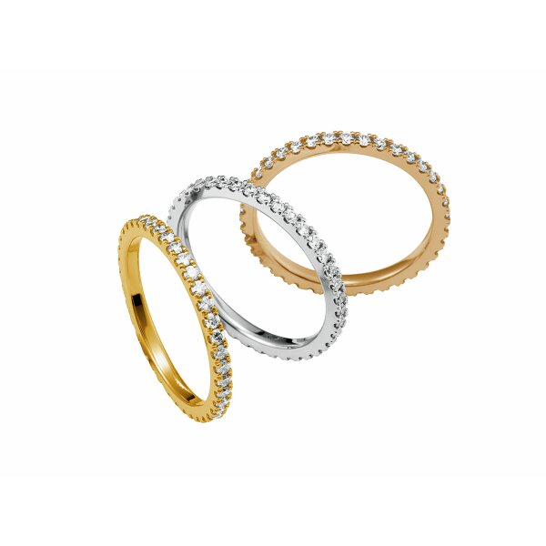 Ring 14 Karat Weissgold 20 Brillanten 0,30ct