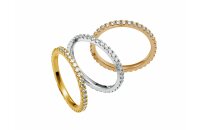 Ring 14 Karat Weissgold 20 Brillanten 0,30ct