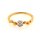 Ring 14 Karat Gelbgold Brillanten 0,07ct