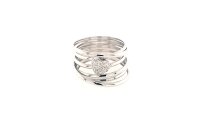 Ring 18 Karat Weissgold Brillant 0,18ct