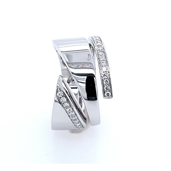 Ring 18 Karat Weissgold Brillanten 0,18ct