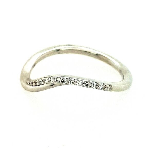 Ring 18 Karat Weissgold Brillant 0,08ct