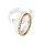 Ring 14 Karat Rotgold 3 Brillanten 0,045ct