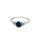 Ring 18 Karat Weissgold Saphir Brillanten 0,048ct