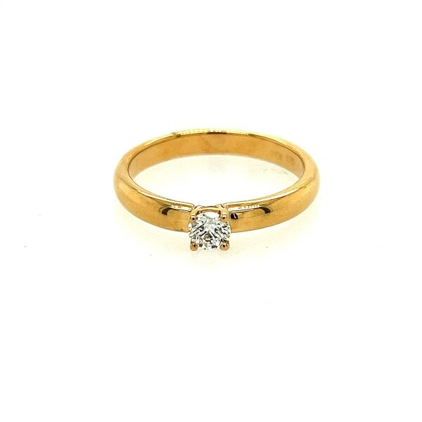Ring 18 Karat Gelbgold Brillant 0,25ct
