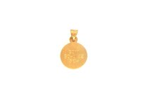Anh&auml;nger 14 Karat Gelb/Weissgold Schutzengel