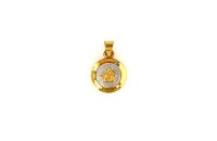 Anh&auml;nger 14 Karat Gelb/Weissgold Schutzengel