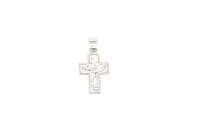 Anh&auml;nger 14 Karat Weissgold Kreuz