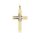 Anh&auml;nger 14 Karat Gelb/Weissgold Kreuz