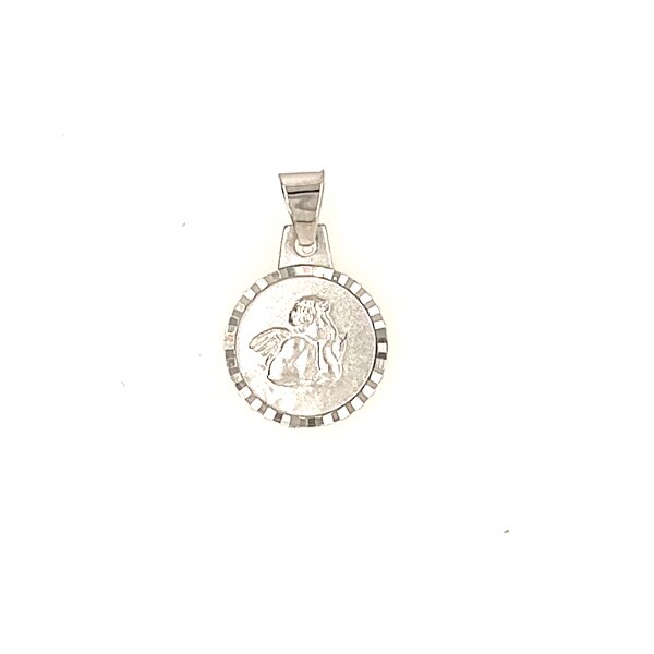 Anh&auml;nger 14 Karat Weissgold Schutzengel (GSD)