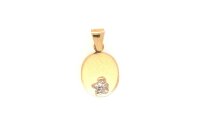 Anh&auml;nger 14 Karat Gelb/Weissgold Schutzengel