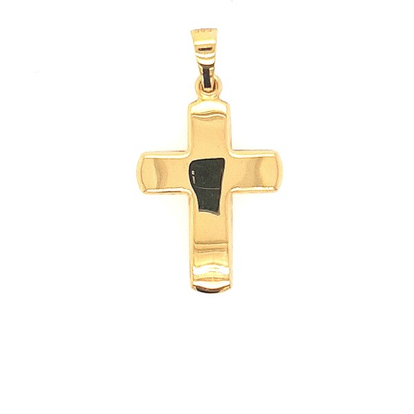 Anh&auml;nger 14 Karat Gelbgold Kreuz