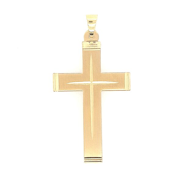 Anh&auml;nger 14 Karat Gelbgold Kreuz