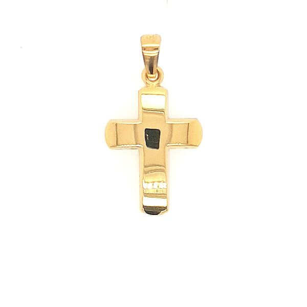 Anh&auml;nger 14 Karat Gelbgold Kreuz