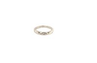 Anh&auml;nger 14 Karat Weissgold Taufring
