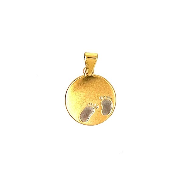Anh&auml;nger 14 Karat Gelbgold Babyf&uuml;&szlig;e
