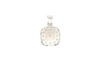 Anh&auml;nger 14 Karat Weissgold Taufuhr