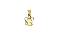 Anh&auml;nger 14 Karat Gelb/Weissgold Schutzengel