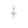 Anh&auml;nger 14 Karat Weissgold Kreuz
