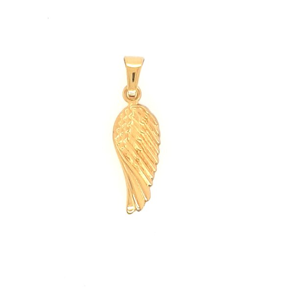Anh&auml;nger 14 Karat Gelbgold Engelsfl&uuml;gel