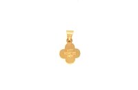 Anh&auml;nger 14 Karat Gelb/Weissgold Schutzengel