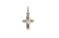Anh&auml;nger 14 Karat Weissgold Kreuz