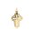 Anh&auml;nger 14 Karat Gelb/Weissgold Kreuz Brillant 0,012ct