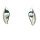 Ohrschmuck 14 Karat Weissgold Brillant 0,02ct G vs