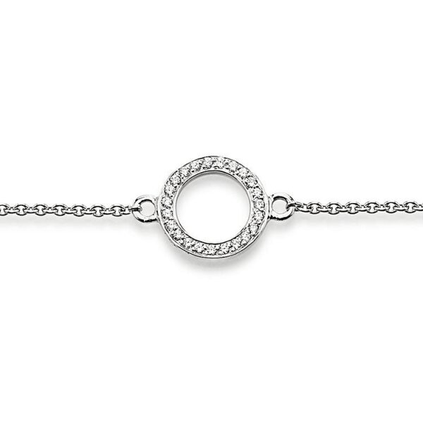 Armschmuck 925 Silber rhodiniert Zirkonia