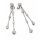 Ohrschmuck 925 Silber rhodiniert 12 Zirkonia
