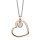 Halsschmuck 925 Silber rotvergoldet Zirkonia