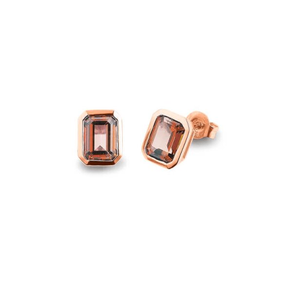 Ohrschmuck 925 Silber Rot vergoldet