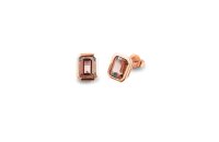 Ohrschmuck 925 Silber Rot vergoldet
