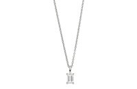 Halsschmuck 925 Silber rhodiniert Zirkonia