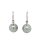 Ohrschmuck 14 Karat Weissgold Tahiti ZP Brillant 0,04ct G vs