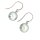 Ohrschmuck 14 Karat Weissgold Tahiti ZP Brillant 0,04ct G vs