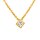Halsschmuck 18 Karat Gelbgold Brillant 0,30ct Princess Diamant