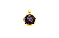 Anh&auml;nger 18 Karat Gelbgold Amethyst  Briolet Cut 4,68ct