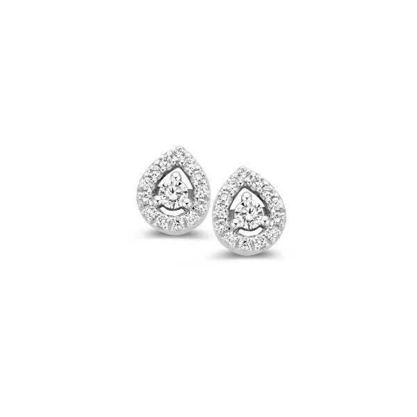 Ohrschmuck 18 Karat Weissgold 28 Brillanten