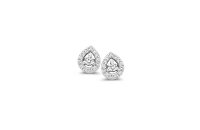 Ohrschmuck 18 Karat Weissgold 28 Brillanten