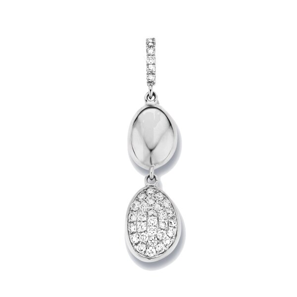 Anh&auml;nger 18 Karat Weissgold 34 Brillanten 0,31ct
