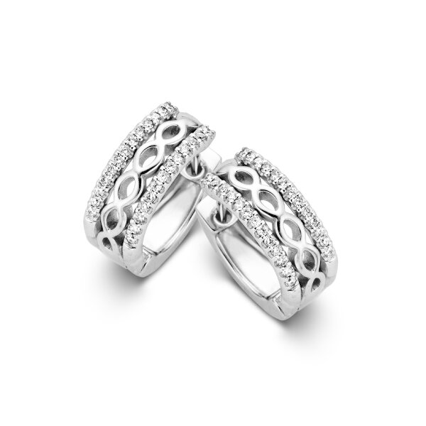 Ohrschmuck 18 Karat Weissgold 52 Brillanten